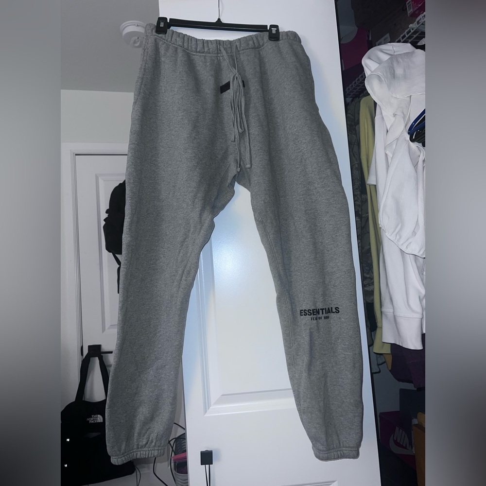 Essentials Heather Gray Joggers for Men
